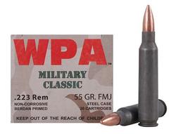 Wolf MC22355FMJ Military 223 Remington/5.56 Nato Full Metal Jacket 55 GR 500Rds