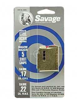 Savage Arms .22 Magnum/.17 HMR Magazines Per Each - Stainless Steel