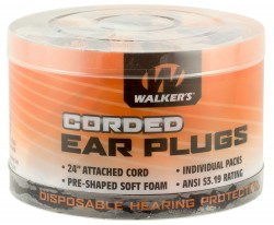 WALKER'S FOAM EAR CRDED PLUGS 50PK