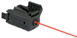 LaserMax SPARTAN Fully Adjustable Rail Mounted 5mW Red Laser Sight, Red, for Compact or Full size Handguns w/ Rails SPS-R