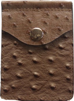 Concealed Carrie CONCEALED CARRIE COMPAC WALLET OSTRICH PRINT