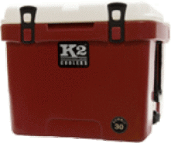 K2 Coolers Summit Series 30 Qt Coll Series Crimson/White S30CW
