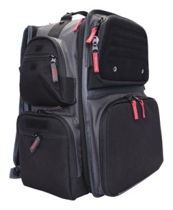 G. Outdoors Products Executive Range Backpack w/5 Handgun Cradle, Gray, GPS-1812BPG